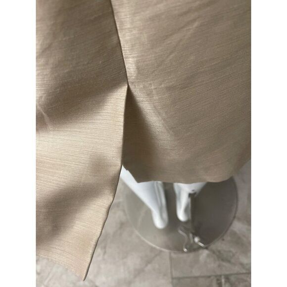 Le Suit Petite Women Champagne Beaded Embroidered 2 Piece Skirt Suit Size 10P - Picture 11 of 13